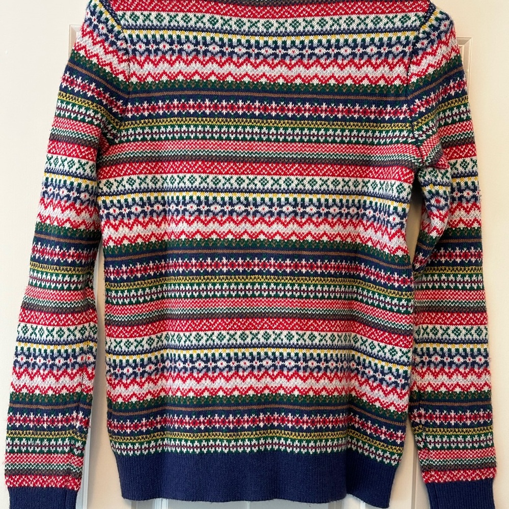 Boden Multicolor Reindeer Crewneck Sweater - Picture 2 of 4